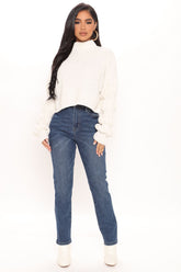 The Easy Life Stretch Mom Jeans - Dark Wash Ins Street